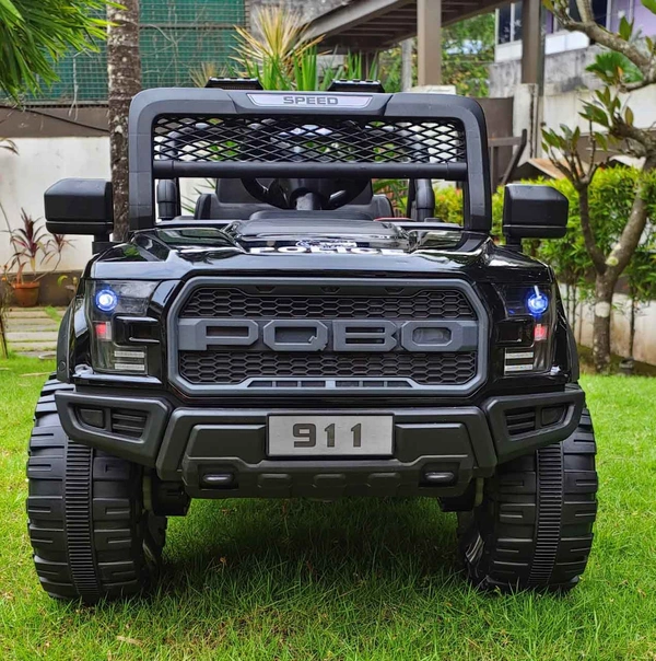 POBO 2 MOTOR JEEP UPTO 7 YEARS (4 Motor-upto 50kg) - Gray