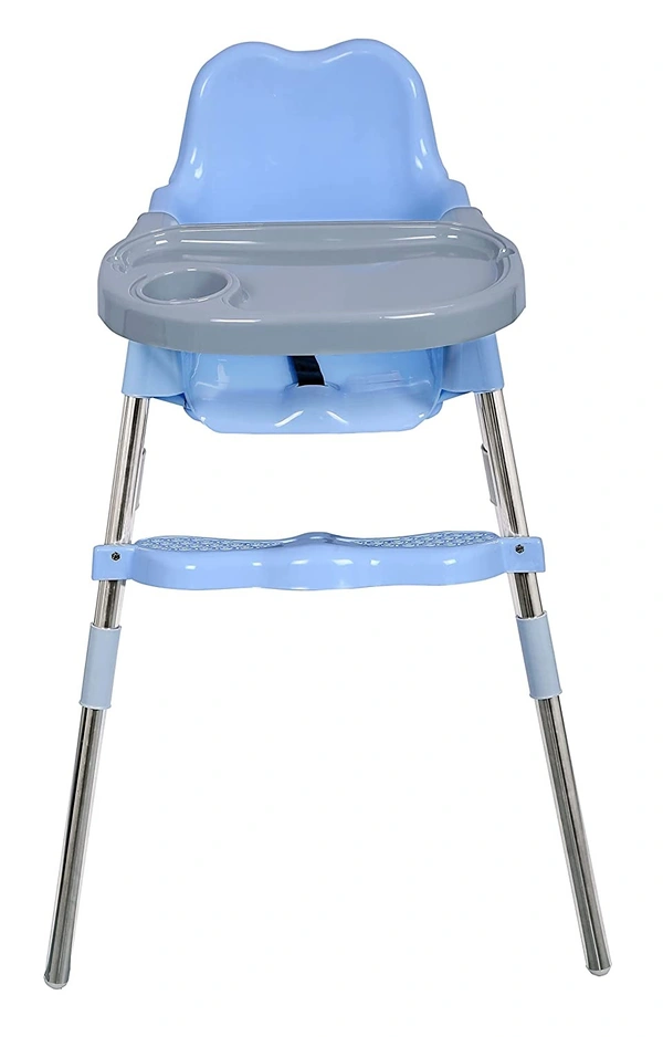 My Giraffe Spotty Baby Dining Chair with Footrest, Blue-Grey Color - blue