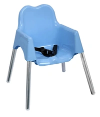 My Giraffe Spotty Baby Dining Chair with Footrest, Blue-Grey Color - blue