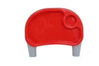 My Giraffe Spotty Baby Dining Chair with Footrest, Red-Grey Color - Red