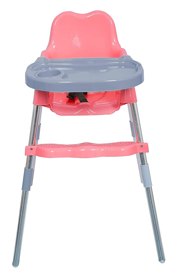 My Giraffe Spotty Baby Dining Chair with Footrest, Red-Grey Color - Pink
