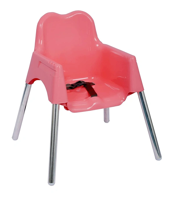 My Giraffe Spotty Baby Dining Chair with Footrest, Red-Grey Color - Pink