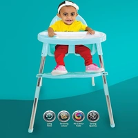krona lolipop Baby Dining Chair with Footrest, blue,green and pink colors - PINK