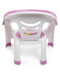 Plastic Dinning Chair - 12 Month to 24 Months, Ease the weaning phase and inculcate proper dining manners with Light weight Baby Dining Chair - PINK