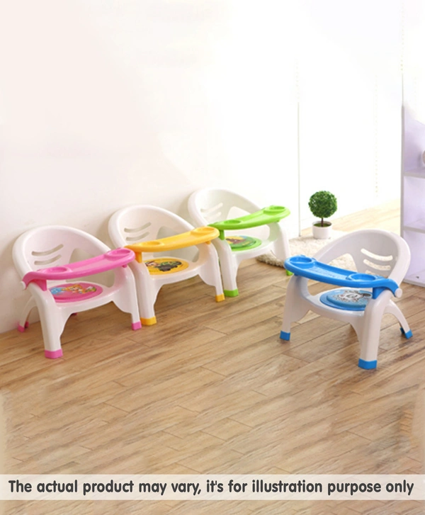 Plastic Dinning Chair - 12 Month to 24 Months, Ease the weaning phase and inculcate proper dining manners with Light weight Baby Dining Chair - GREEN