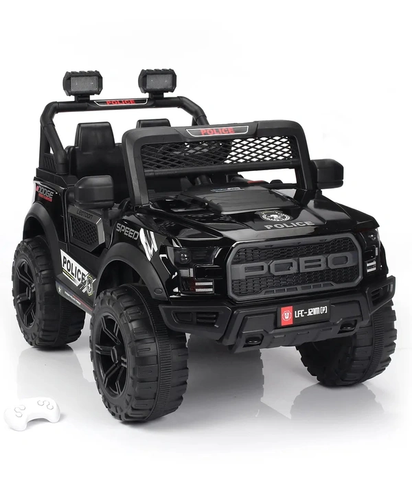 POBO 2 MOTOR JEEP UPTO 7 YEARS (4 Motor-upto 50kg) - Black