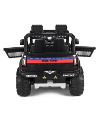POBO 2 MOTOR JEEP UPTO 7 YEARS (4 Motor-upto 50kg) - Black