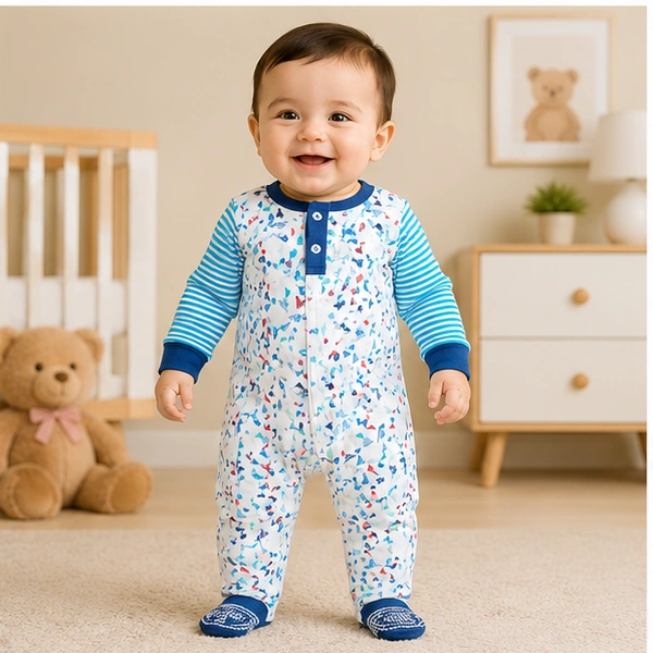 Surplus Baby Organic Cotton Romper for Babies-155 - 9-12 Months