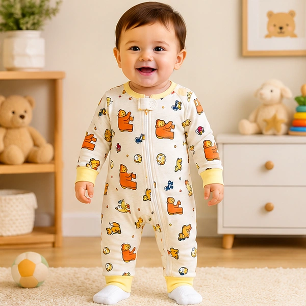 Surplus Baby Organic Cotton Romper for Babies-160 - 9-12 Months