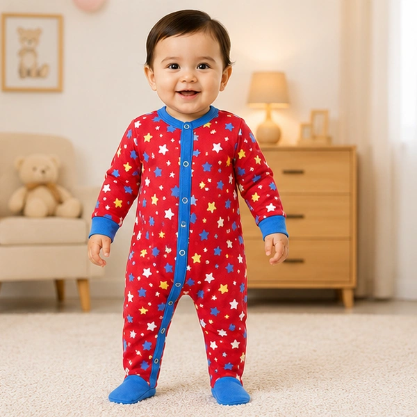 Surplus Baby Organic Cotton Romper for Babies-035 - 3-6 Months