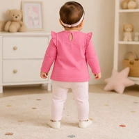 Baby Girls Top & Leggings Set 002-6 - 6-12 Months