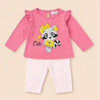 Baby Girls Top & Leggings Set 002-6 - 6-12 Months