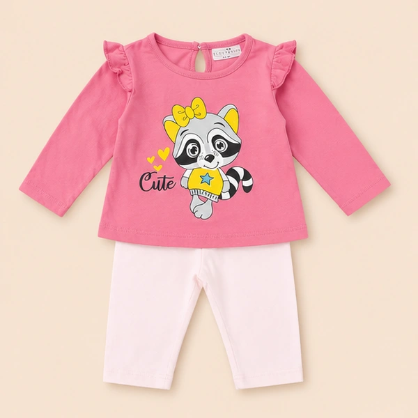 Baby Girls Top & Leggings Set 002-6 - 6-12 Months