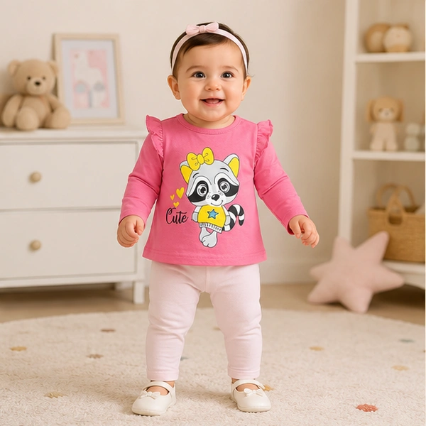 Baby Girls Top & Leggings Set 002-6 - 6-12 Months