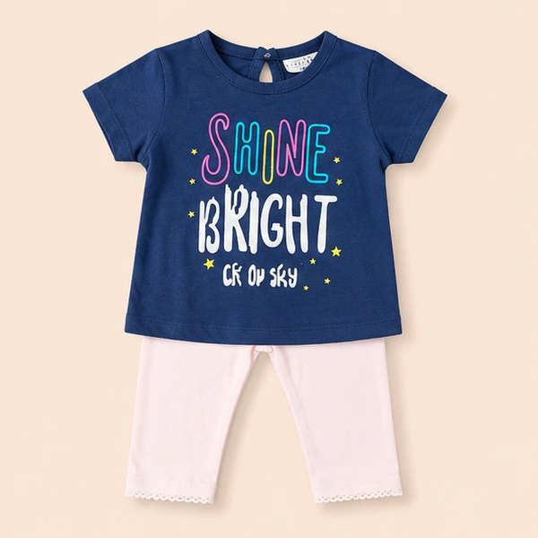 Baby Girls Top & Leggings Set 003-0 - 0-6 Months