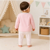 Baby Girls Top & Leggings Set 007-0 - 0-6 Months