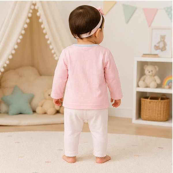 Baby Girls Top & Leggings Set 007-0 - 0-6 Months