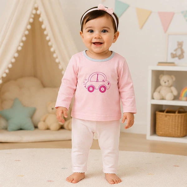 Baby Girls Top & Leggings Set 007-0 - 0-6 Months