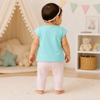 Baby Girls Top & Leggings Set 006-0 - 0-6 Months