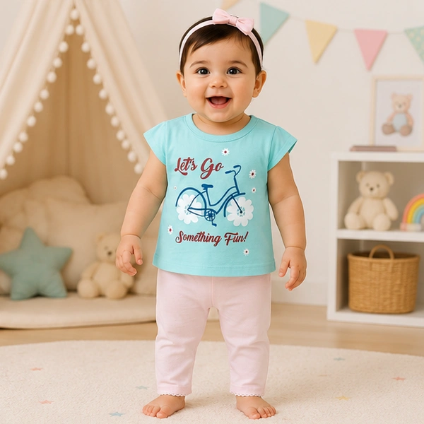 Baby Girls Top & Leggings Set 006-0 - 0-6 Months
