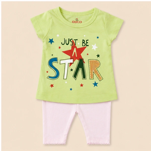 Baby Girls Top & Leggings Set 009-0 - 0-6 Months