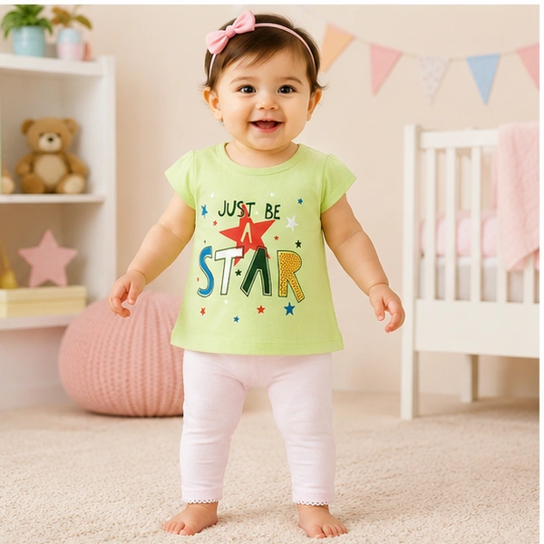 Baby Girls Top & Leggings Set 009-0 - 0-6 Months