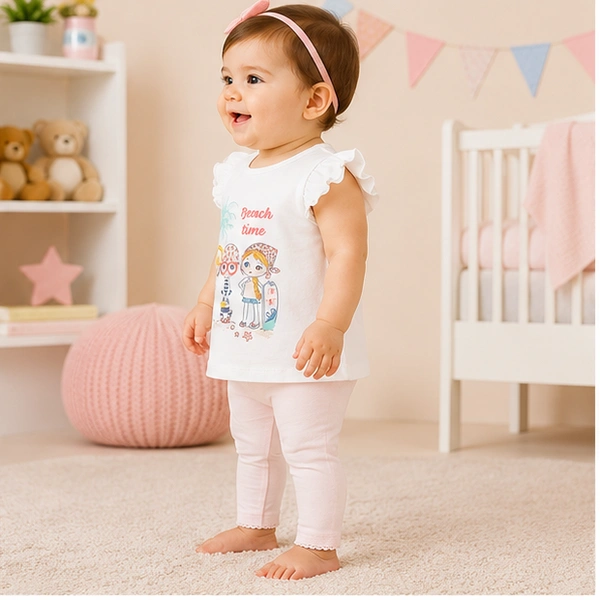 Baby Girls Top & Leggings Set 011-12 - 12-18 Months