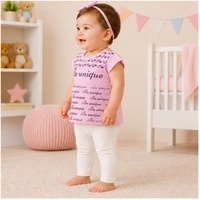 Baby Girls Top & Leggings Set 013-6 - 6-12 Months