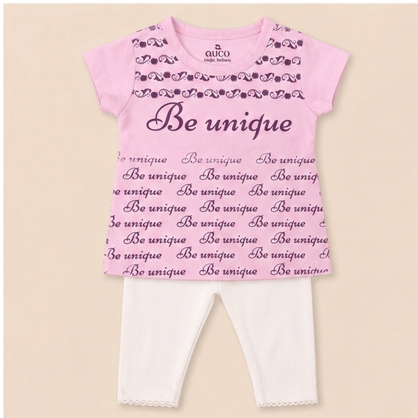 Baby Girls Top & Leggings Set 013-6 - 6-12 Months
