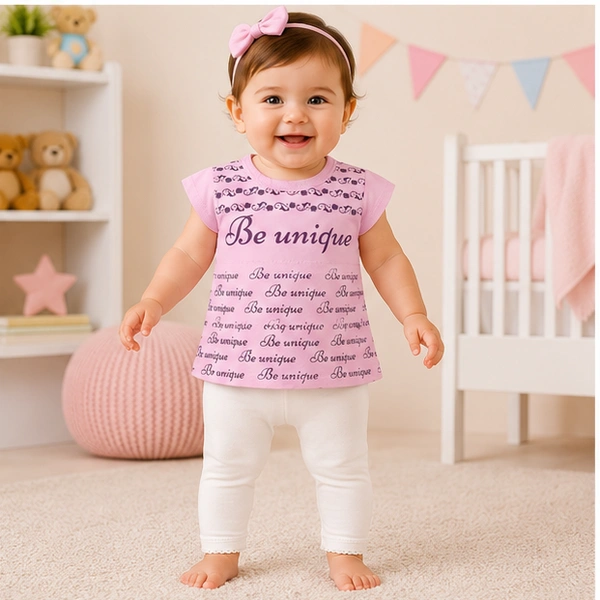 Baby Girls Top & Leggings Set 013-6 - 6-12 Months