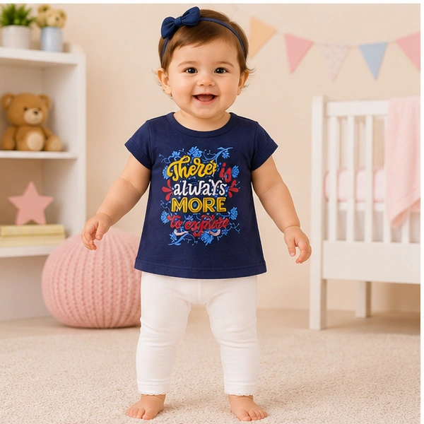 Baby Girls Top & Leggings Set 014-6 - 6-12 Months