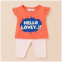 Baby Girls Top & Leggings Set 015-3 - 0-6 Months