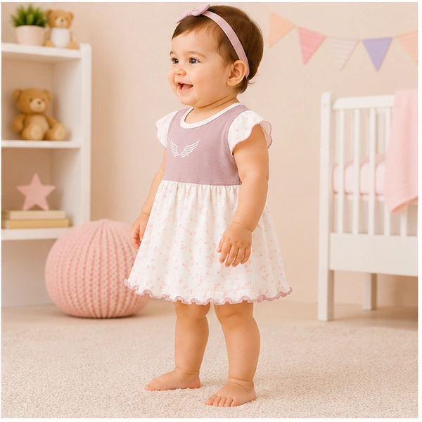 Infant Cotton Frock 019 - 6-12 Months