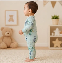 Surplus Baby Organic Cotton Romper for Babies-023 - 0-3 Months