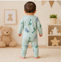Surplus Baby Organic Cotton Romper for Babies-023 - 0-3 Months