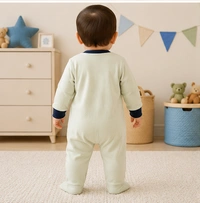 Surplus Baby Organic Cotton Romper for Babies-020 - Newborn