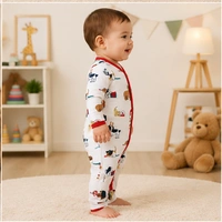 Surplus Baby Organic Cotton Romper for Babies-089 - 3-6 Months