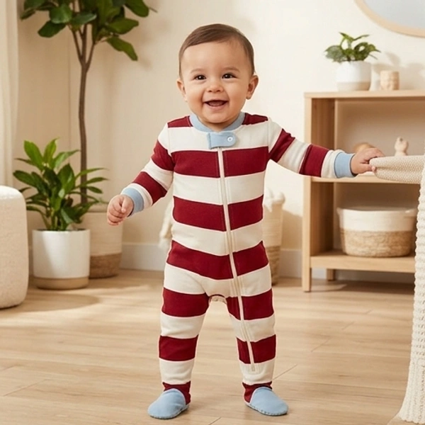 Surplus Baby Organic Cotton Romper for Babies-095 - 3-6 Months