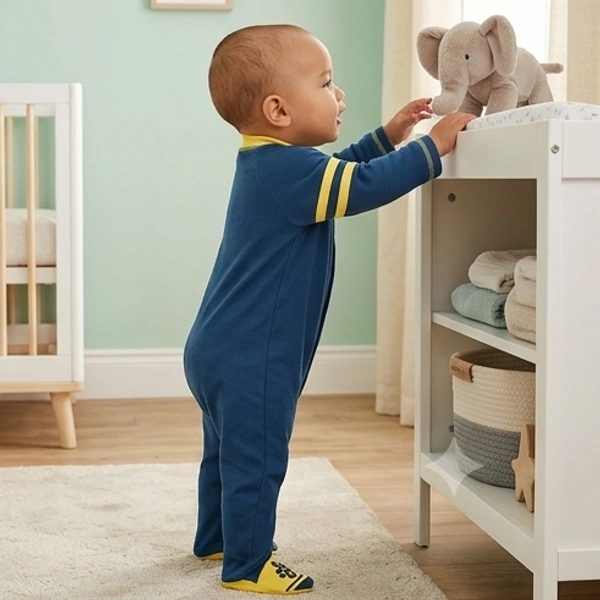 Surplus Baby Organic Cotton Romper for Babies-052 - 0-3 Months