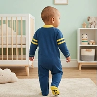 Surplus Baby Organic Cotton Romper for Babies-052 - 0-3 Months