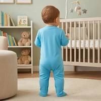 Surplus Baby Organic Cotton Romper for Babies-044 - 0-3 Months
