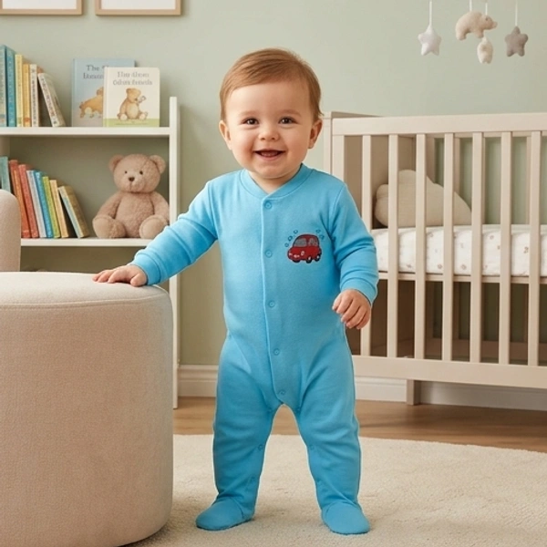 Surplus Baby Organic Cotton Romper for Babies-044 - 0-3 Months