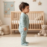 Surplus Baby Organic Cotton Romper for Babies-097 - 3-6 Months