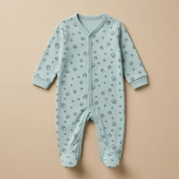 Surplus Baby Organic Cotton Romper for Babies-097 - 3-6 Months