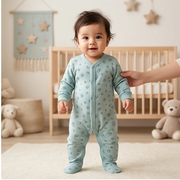 Surplus Baby Organic Cotton Romper for Babies-097 - 3-6 Months