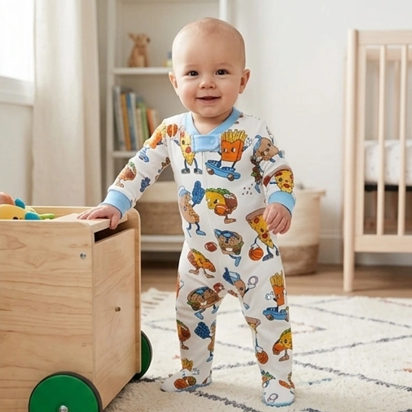 Surplus Baby Organic Cotton Romper for Babies-123 - 6-9 Months