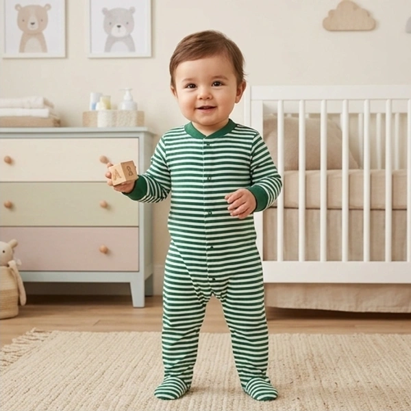 Surplus Baby Organic Cotton Romper for Babies-146 - 6-9 Months