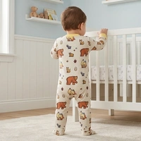 Surplus Baby Organic Cotton Romper for Babies-100 - 3-6 Months
