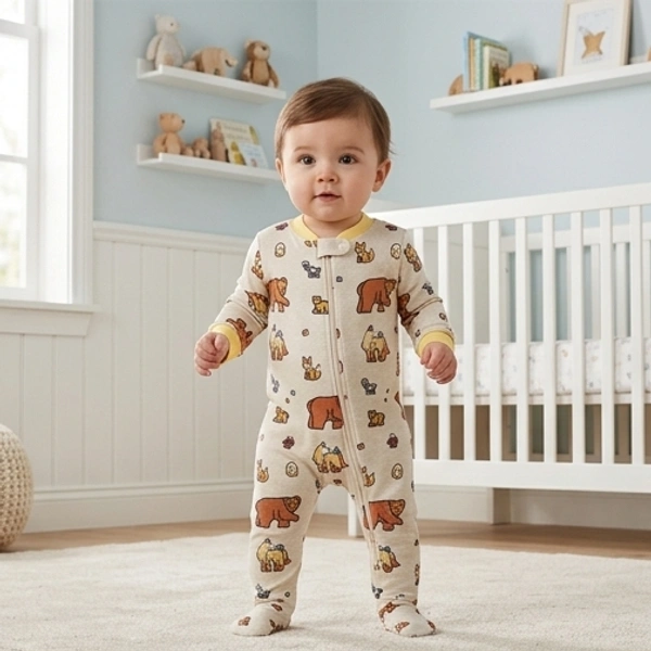 Surplus Baby Organic Cotton Romper for Babies-100 - 3-6 Months