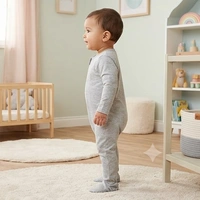 Surplus Baby Organic Cotton Romper for Babies-151 - 9-12 Months